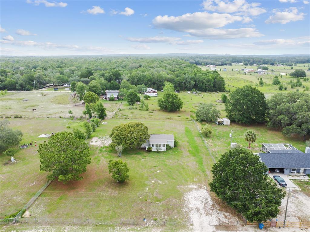 a view of a lake with houses