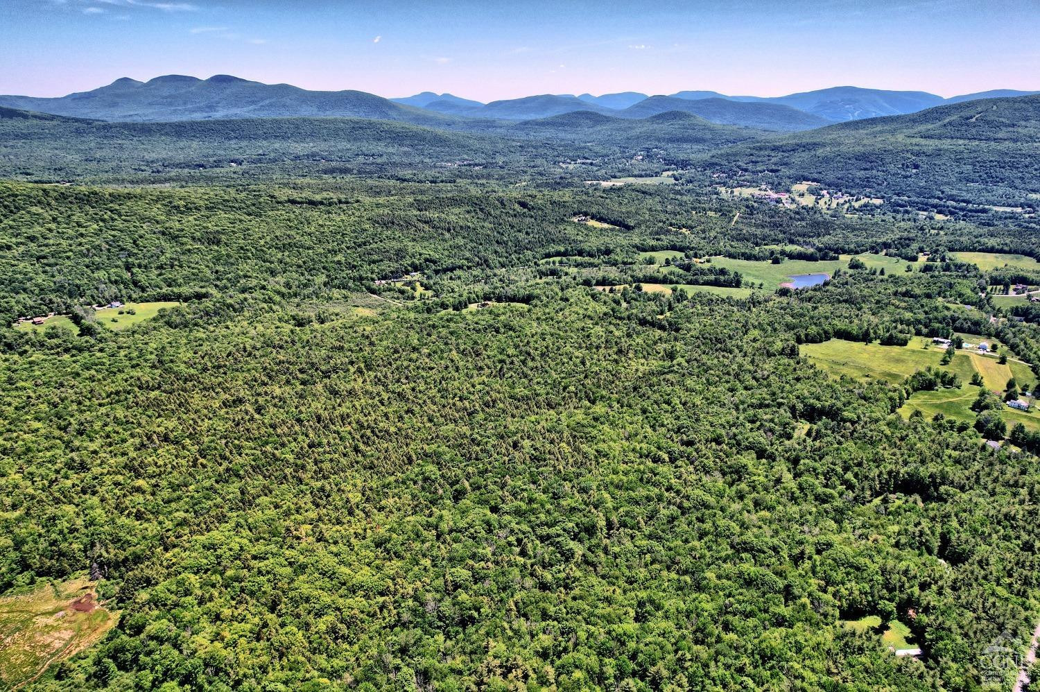 383 Begley Road Windham, NY 12496 - Photo 23 of 58 a view of a lush green hillside and a houses