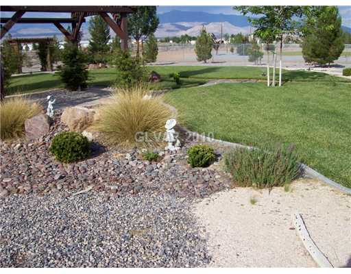 320 East Gamebird Road Pahrump, NV 89048 - Photo 10 of 13 Yard/Garden. Lush landscaping