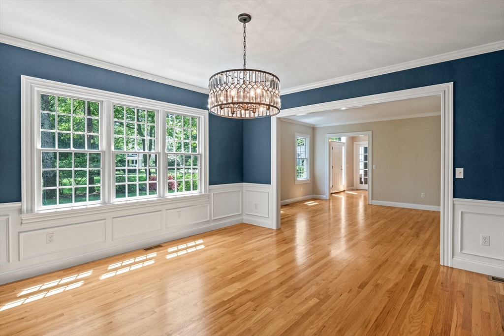 5 Main Sail Drive Sandwich, MA 02644 - Photo 15 of 33 a view of a room with wooden floor chandelier and windows