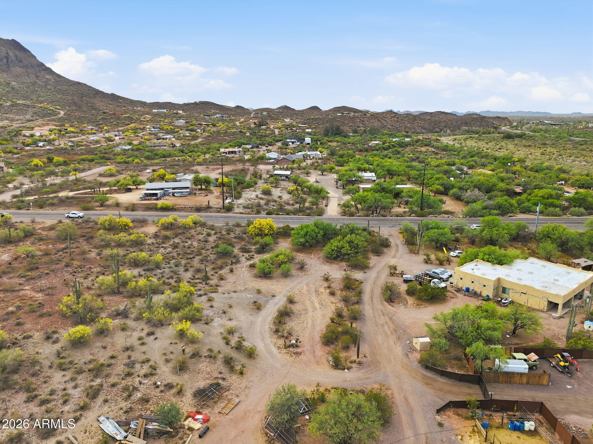 3532 West New River Road New River, AZ 85087 - Photo 9 of 16 an aerial view of residential houses with outdoor space and trees