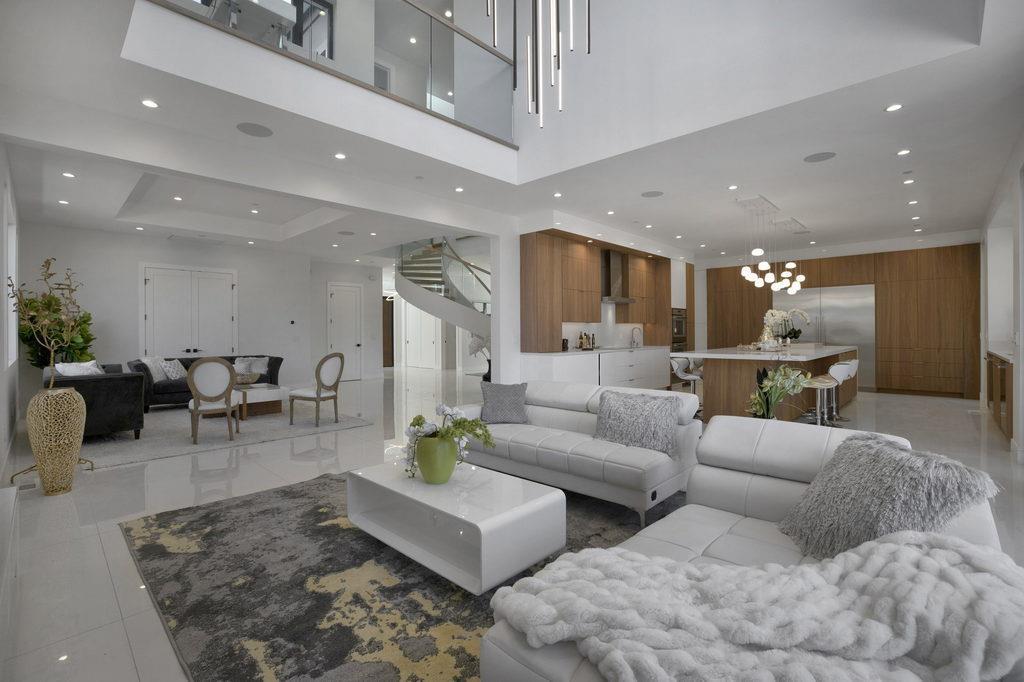 729 Filbert Avenue Campbell, CA 95008 - Photo 11 of 56 a living room with lots of furniture and view of kitchen