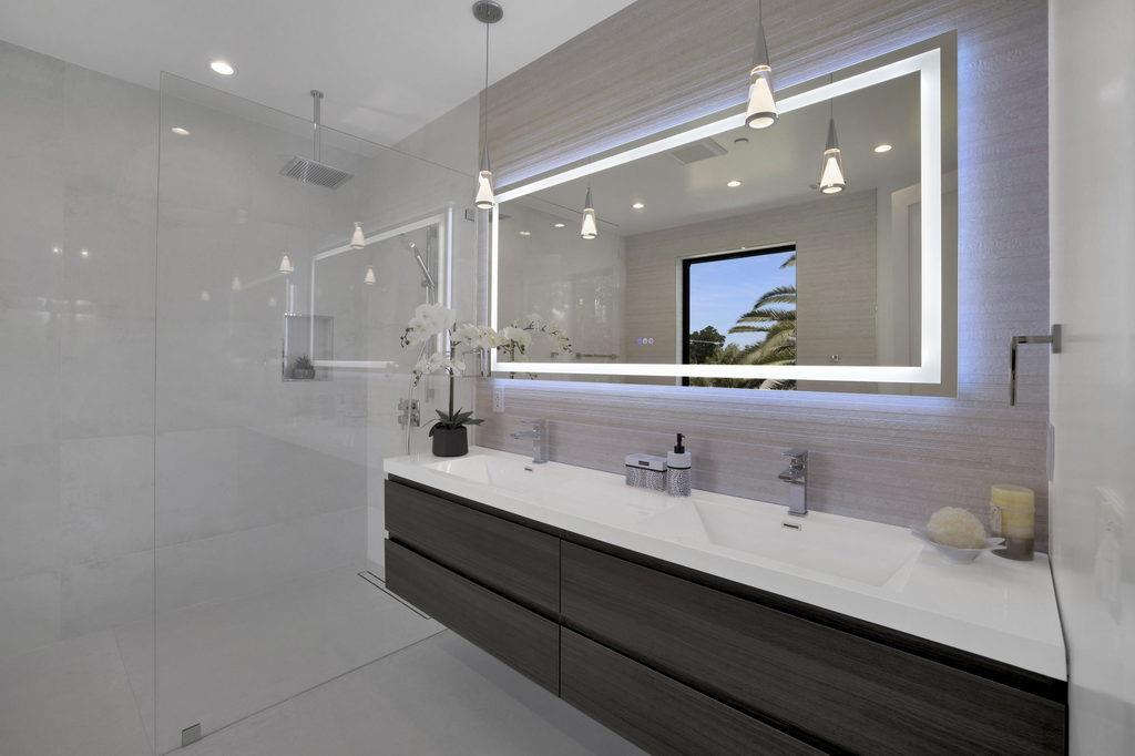 729 Filbert Avenue Campbell, CA 95008 - Photo 26 of 56 a bathroom with a double vanity sink mirror and double
