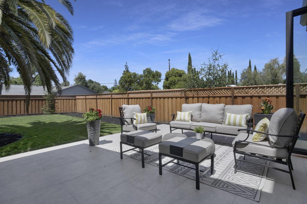729 Filbert Avenue Campbell, CA 95008 - Photo 45 of 56 a terrace with outdoor seating and trees