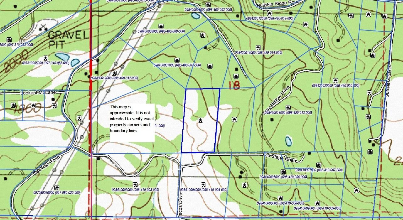 20-acres Old Stage Road Oak Run, CA 96069 - Photo 32 of 34 2d topo