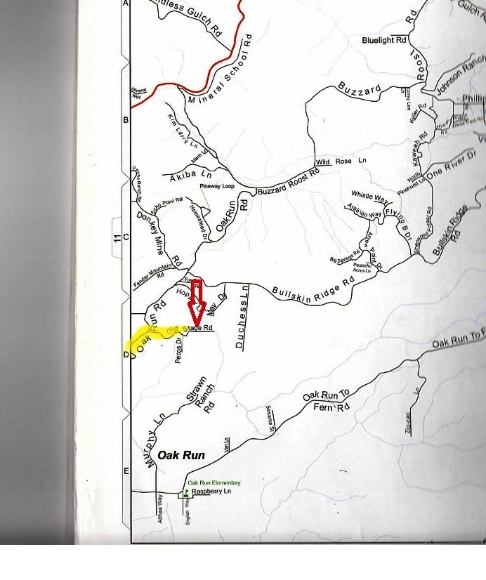 20-acres Old Stage Road Oak Run, CA 96069 - Photo 34 of 34 Road map 1