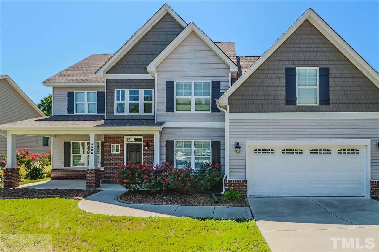 3508 Bloomfield Way Raleigh, NC 27616 - Photo 1 of 24 a front view of a house with yard