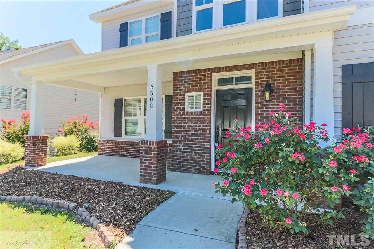 3508 Bloomfield Way Raleigh, NC 27616 - Photo 2 of 24 a front view of a house with a porch