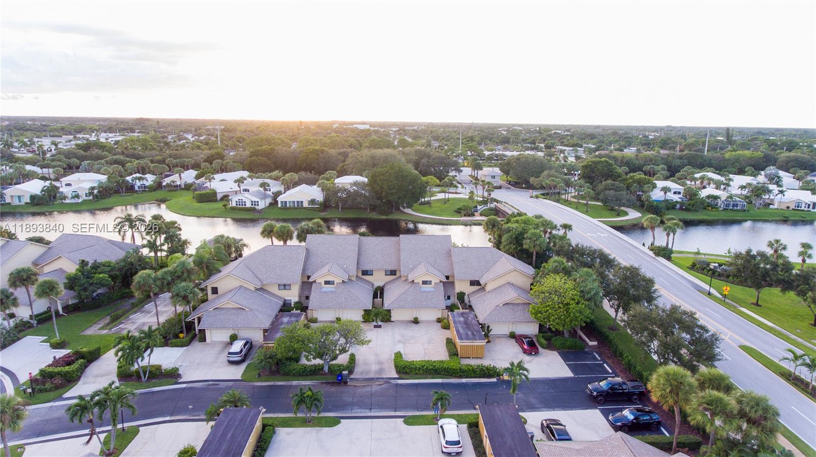 17081 Waterbend Drive, Unit 227 Jupiter, FL 33477 - Photo 33 of 38 an aerial view of house with yard