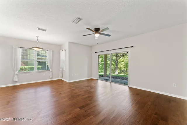 a view of small space with racks on the wall