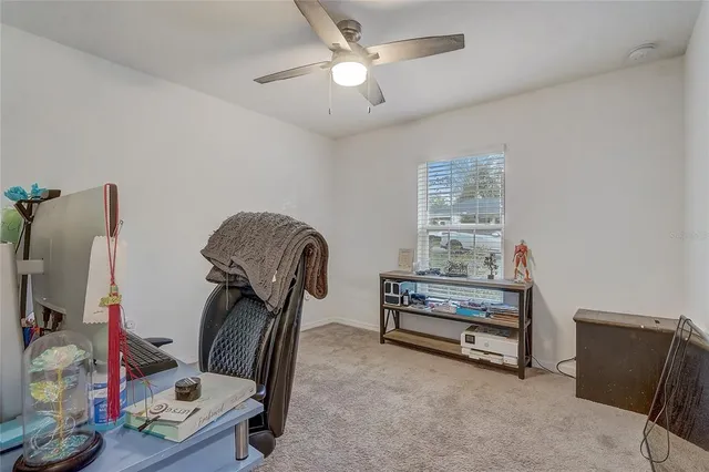 a room with furniture and a window