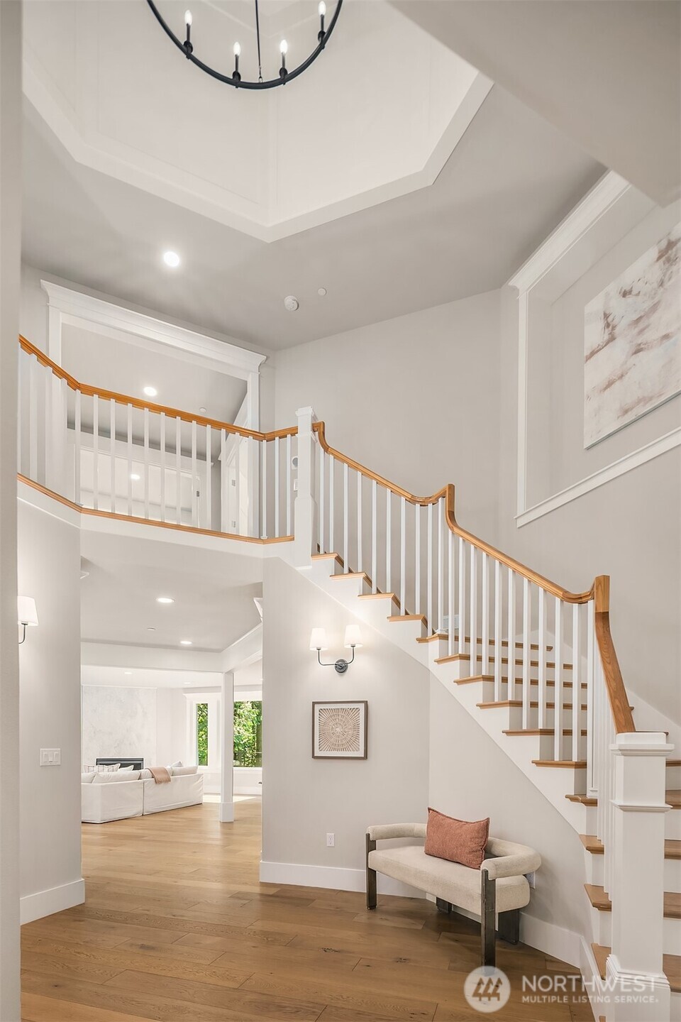 23403 Northeast Union Hill Road Redmond, WA 98053 - Photo 21 of 37 a view of staircase with white walls