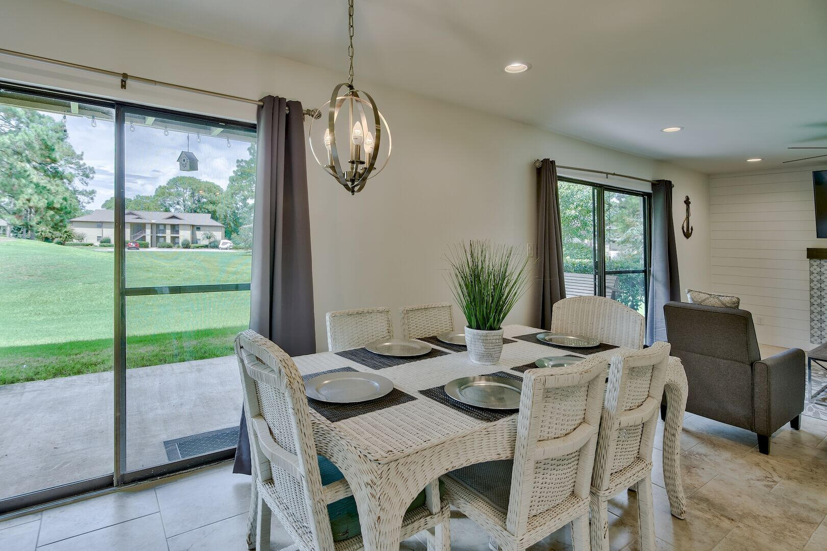 159 Sunset Bay, Unit 23A Miramar Beach, FL 32550 - Photo 8 of 31 a view of a dining room with furniture window and outside view