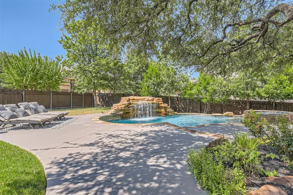 a backyard of a house