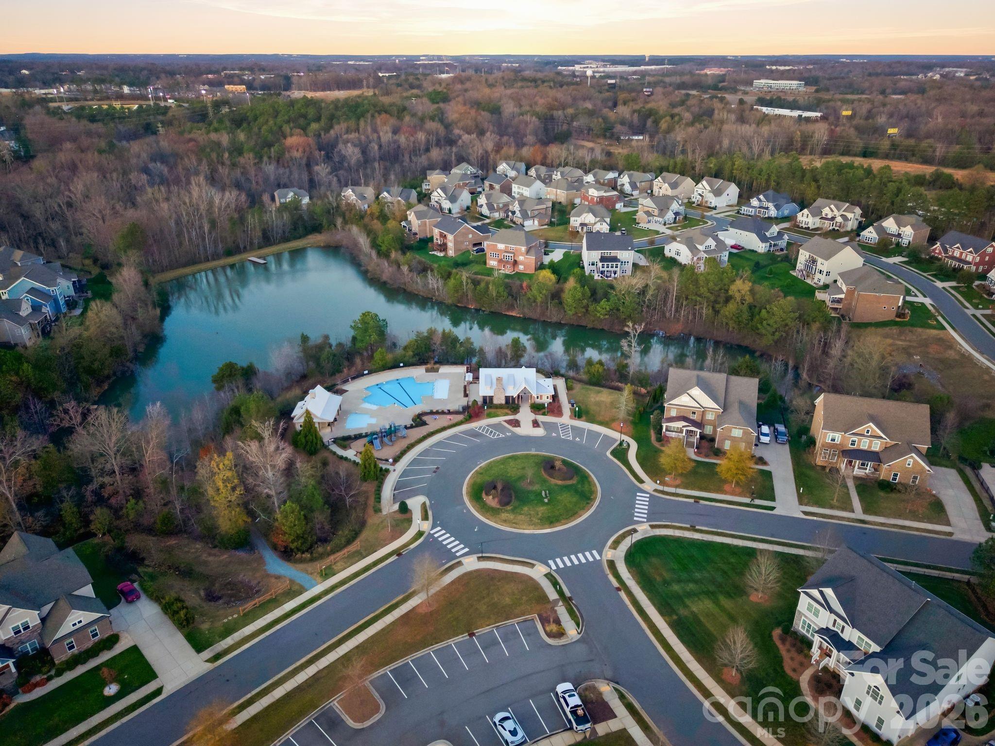 374 Hampton Trail Drive Fort Mill, SC 29708 - Photo 45 of 46 an aerial view of a house with a lake view