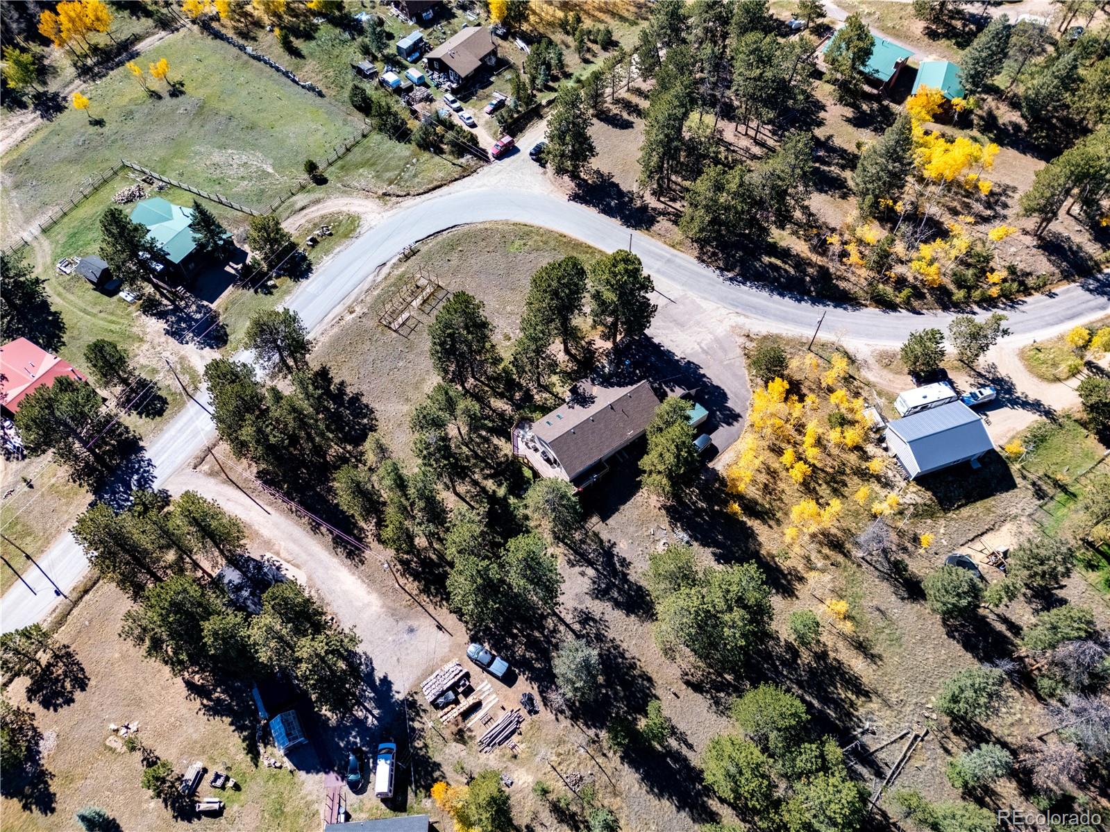 209 Pine Drive Bailey, CO 80421 - Photo 42 of 48 an aerial view of residential house with outdoor space