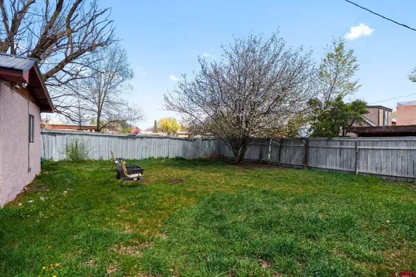 a backyard of a house