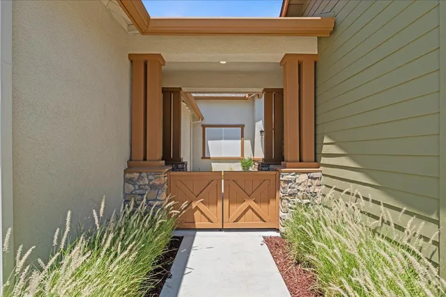 a front view of a house