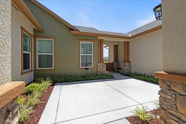 a front view of a house