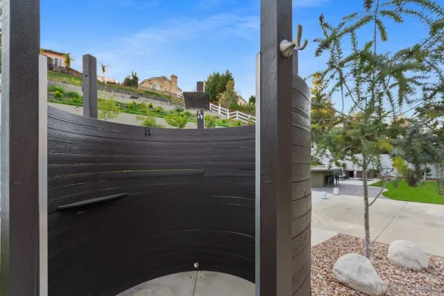 a view of a city from a terrace