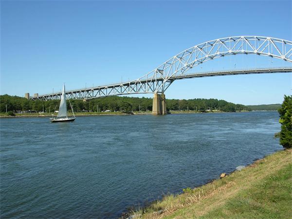 4 Farnum Road Bourne, MA 02532 - Photo 14 of 14 a view of a lake with a large bridge