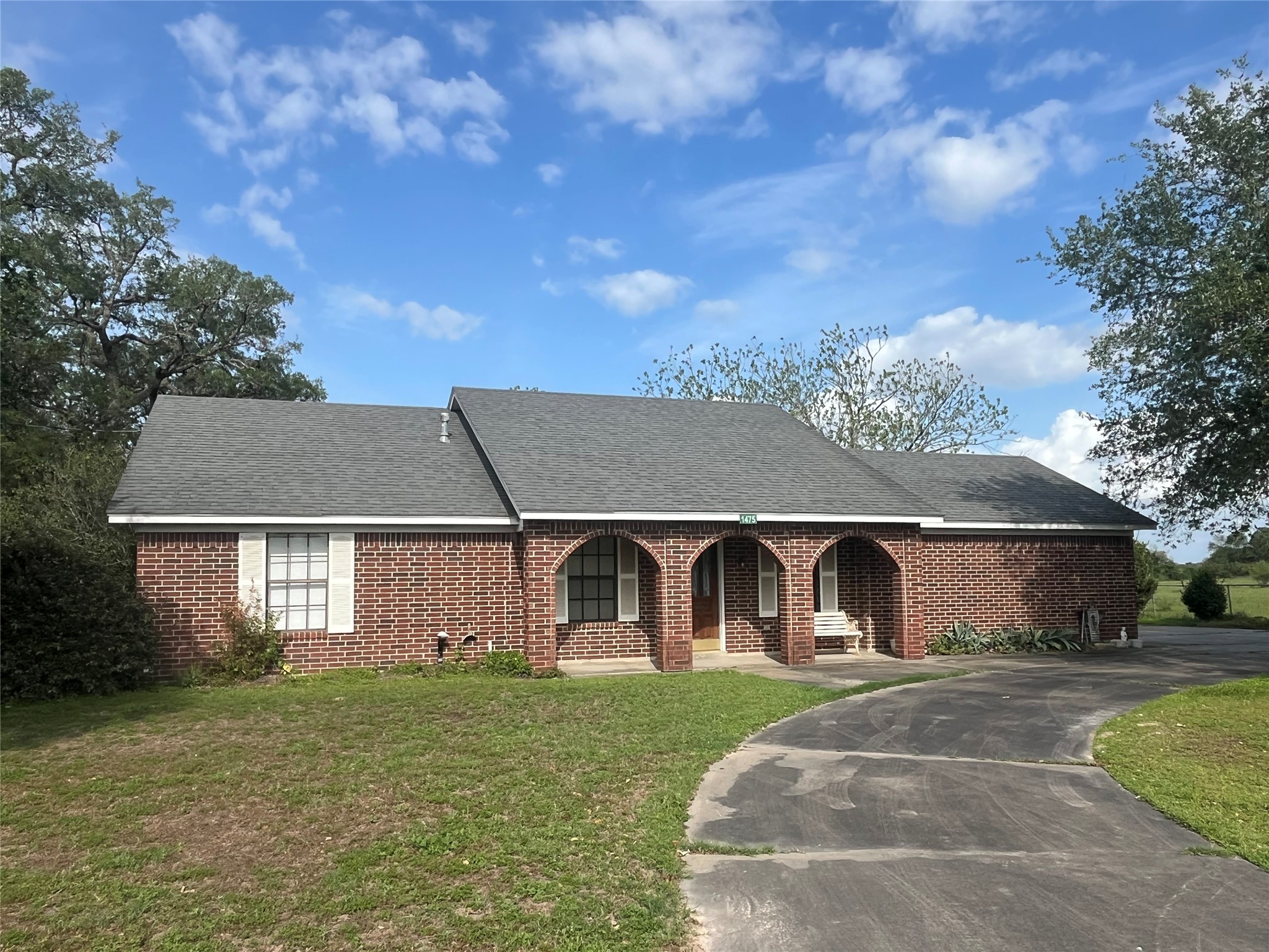 1475 Cr 16 Road Garwood, TX 77442 - Photo 9 of 43 front view of a house with a yard