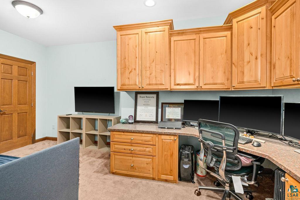 2542 Ziehl Road Carlton, MN 55718 - Photo 41 of 51 Office with built in desk and light colored carpet