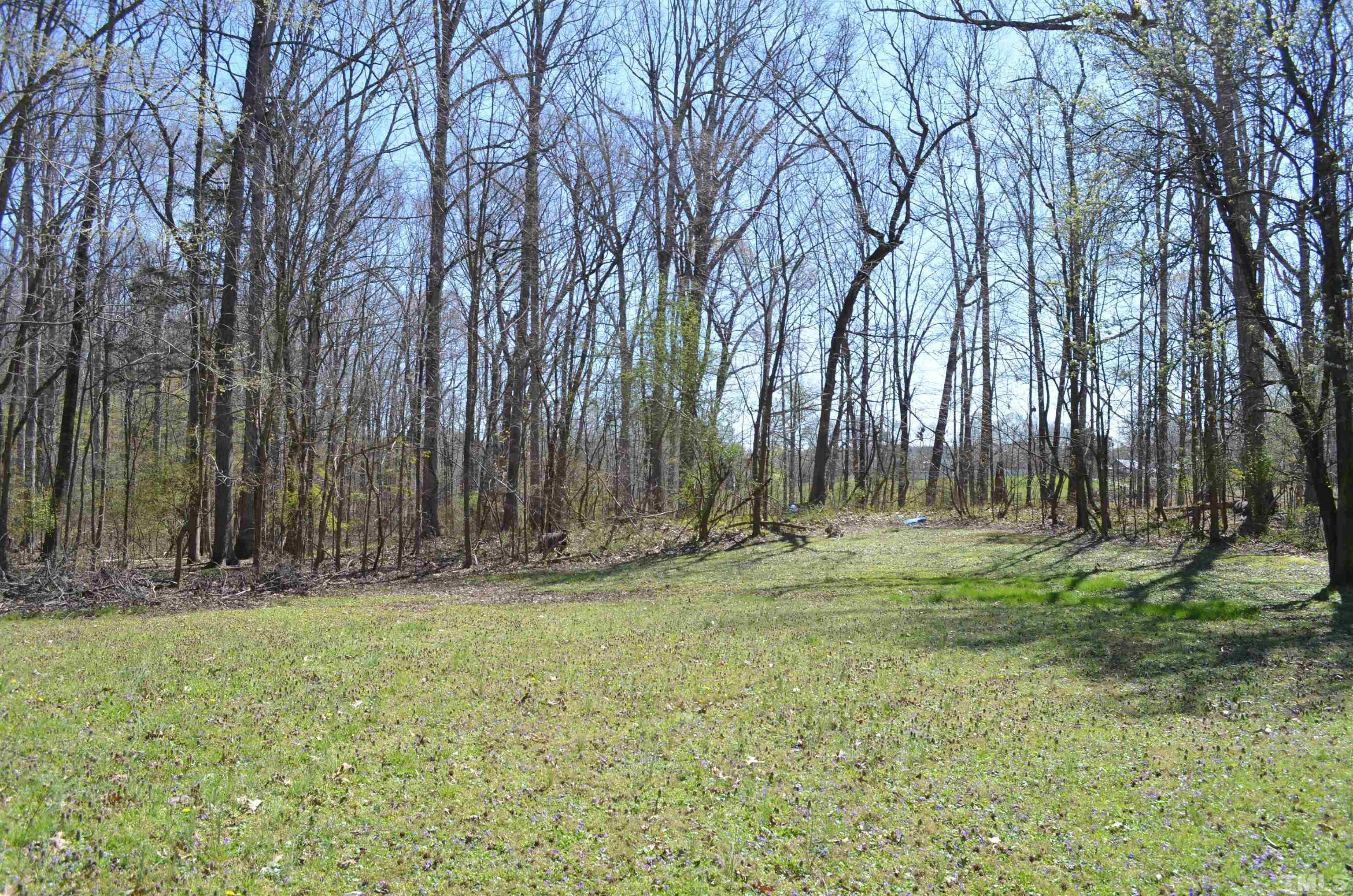 123 Joe Brown Road Bear Creek, NC 27207 - Photo 23 of 32 a backyard of apartments with large trees