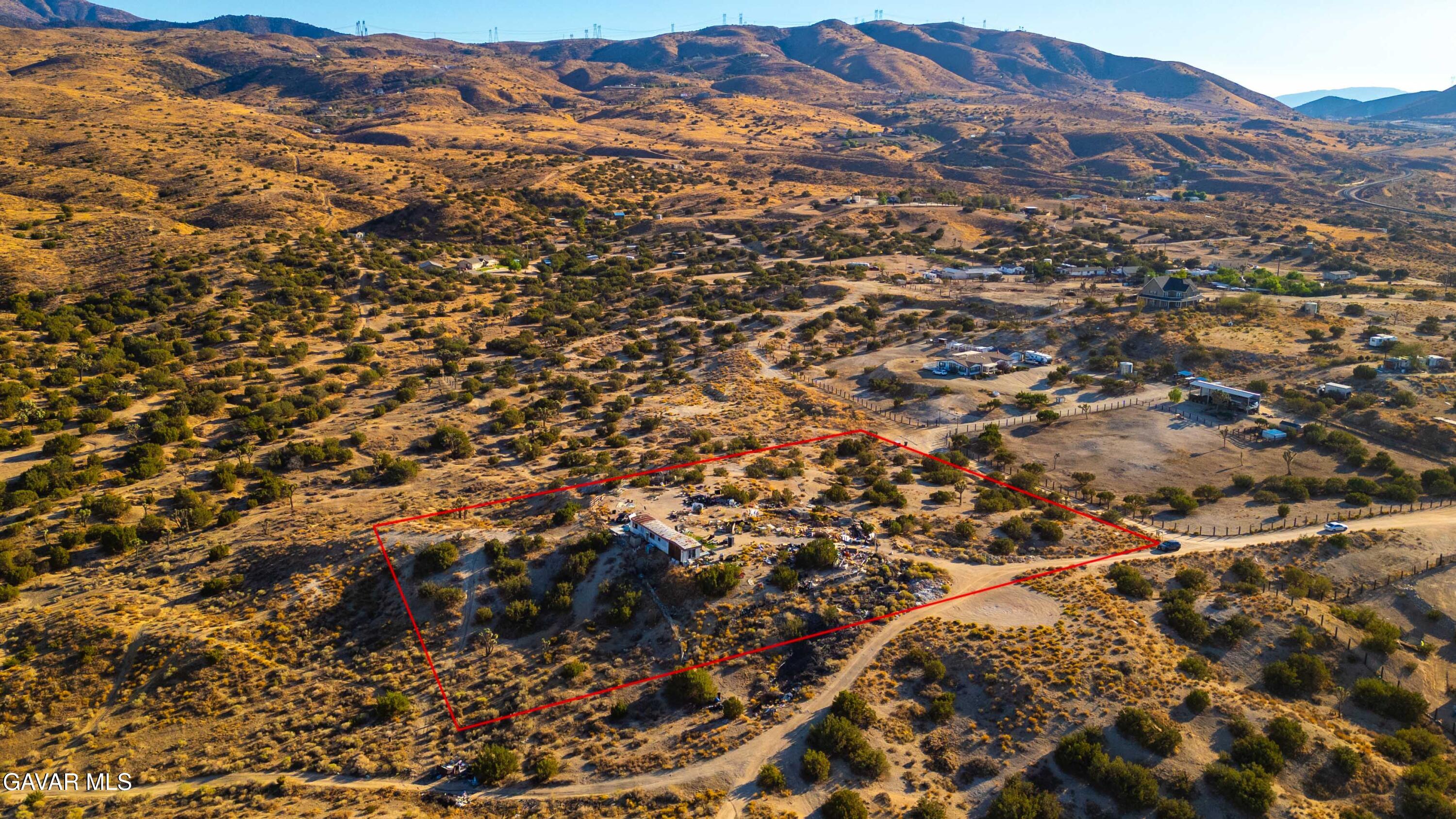 Vic Sme Of Sm Road Palmdale, CA 93550 - Photo 5 of 14 an aerial view of residential house and with trees