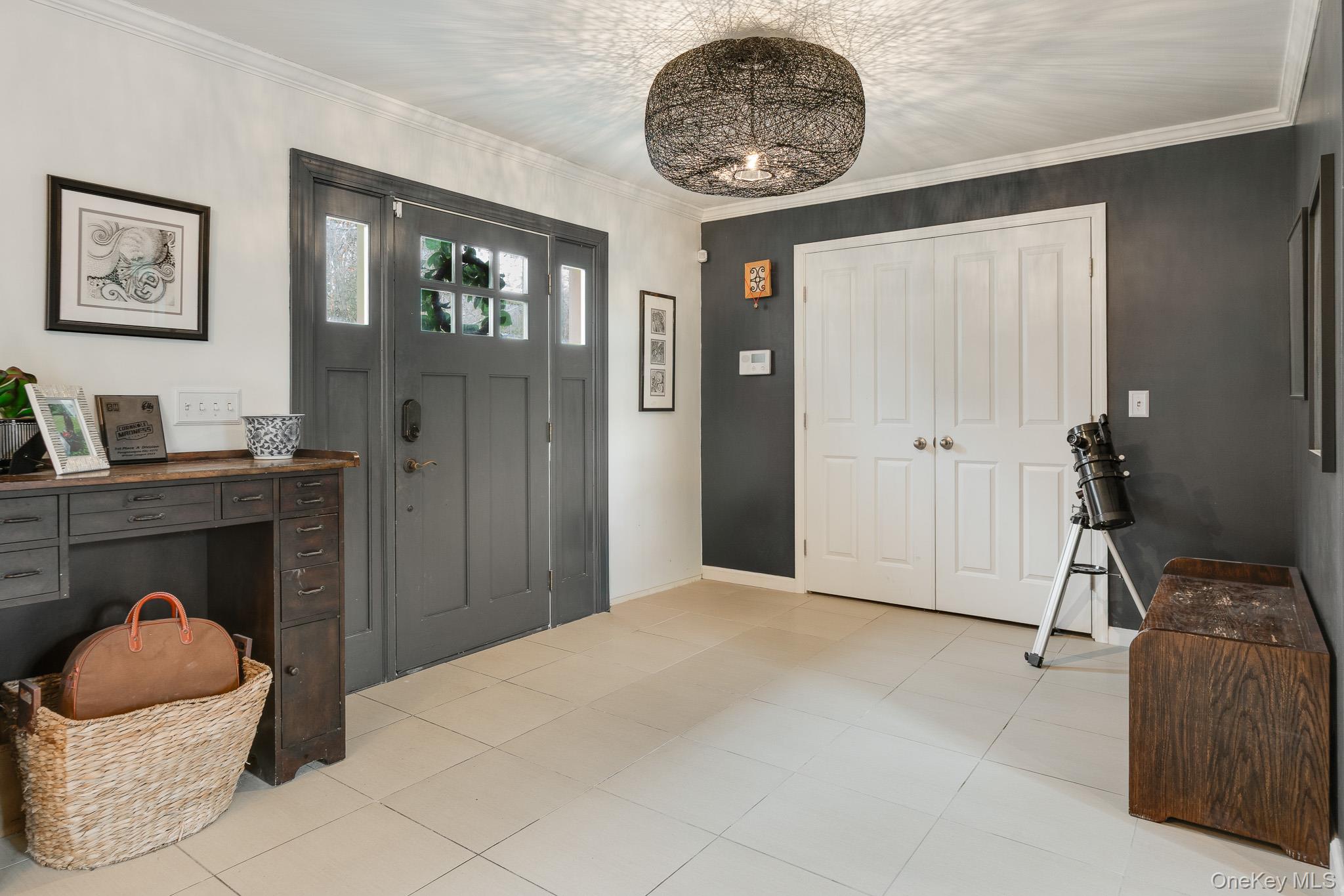 112 Pleasantview Road Pleasant Valley, NY 12569 - Photo 5 of 30 Foyer entrance with crown molding and light tile patterned flooring