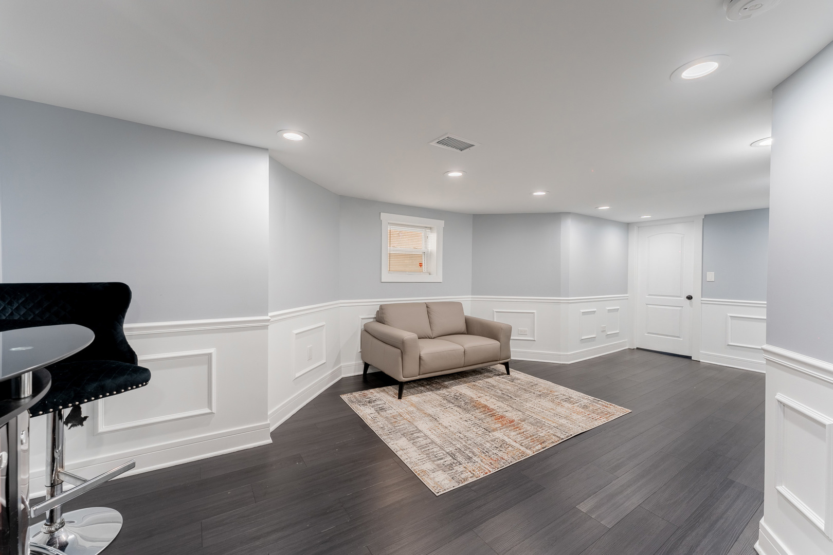 2610 North Major Avenue Chicago, IL 60639 - Photo 22 of 45 a living room with furniture and a wooden floor