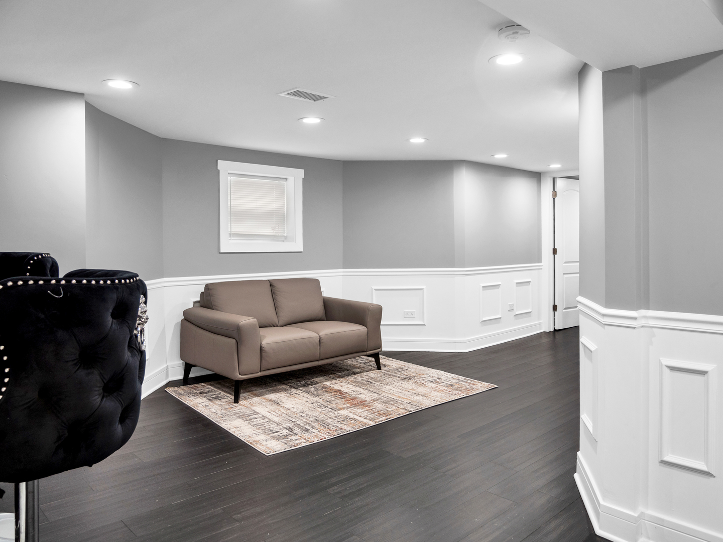 2610 North Major Avenue Chicago, IL 60639 - Photo 23 of 45 a living room with furniture and a wooden floor