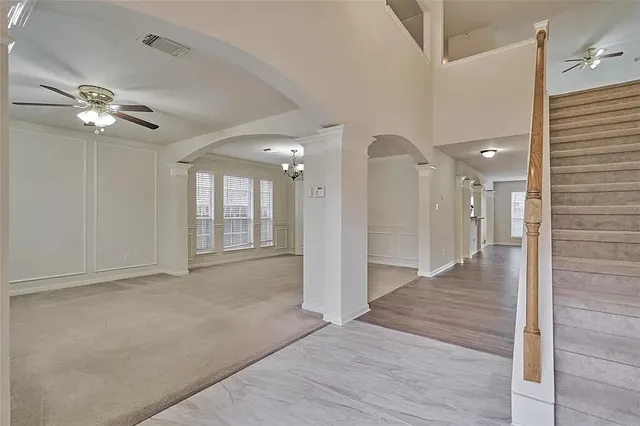 a view of an empty room