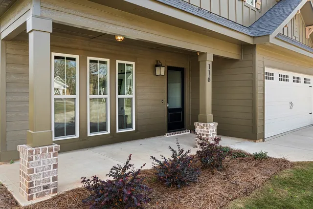 a front view of a house