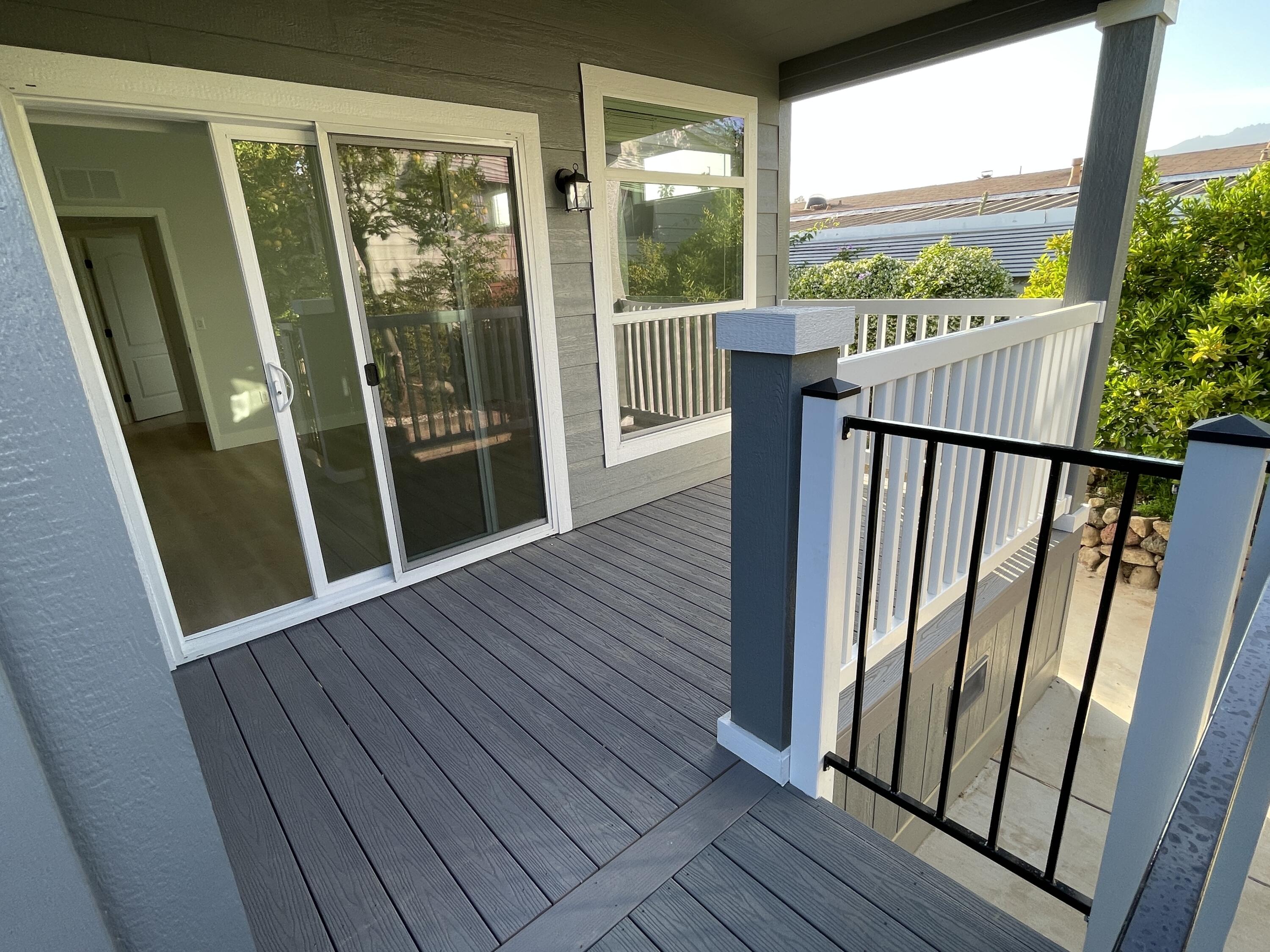 340 Old Mill Road, Unit SPC 214 Santa Barbara, CA 93110 - Photo 22 of 31 a view of a balcony with wooden floor