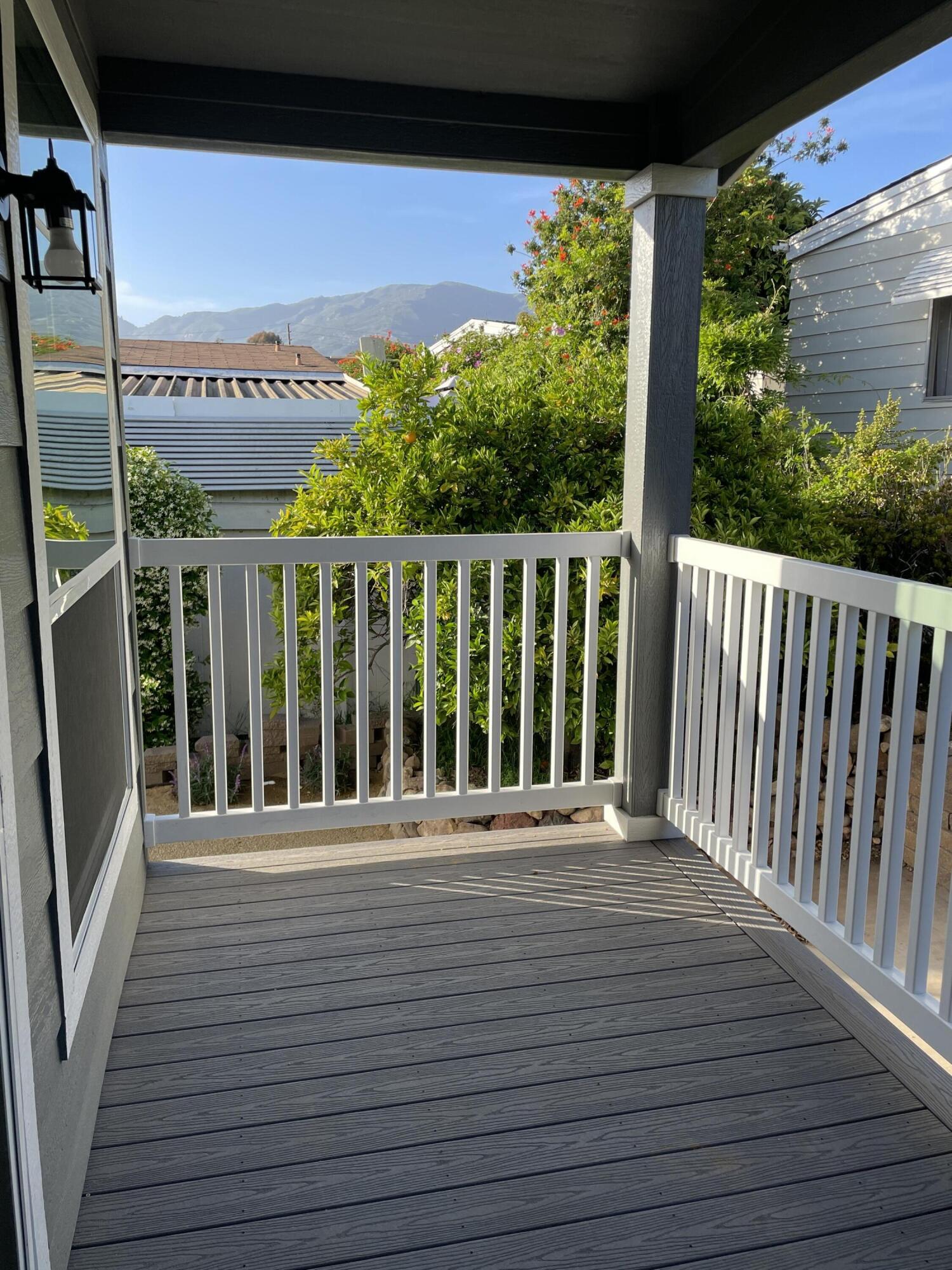 340 Old Mill Road, Unit SPC 214 Santa Barbara, CA 93110 - Photo 23 of 31 a view of a balcony with furniture