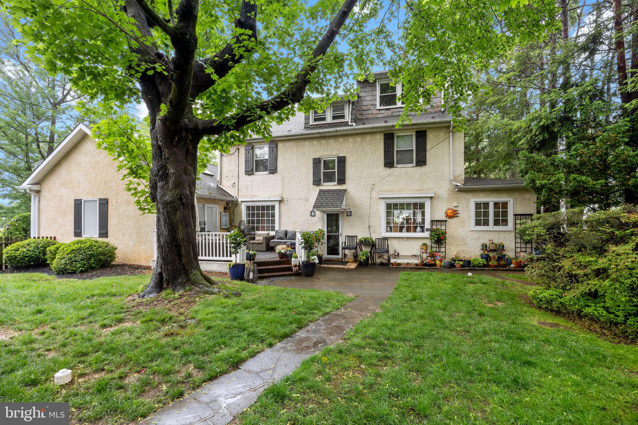 600 Runnymede Avenue Jenkintown, PA 19046 - Photo 44 of 51 a view of a house with a yard and sitting area