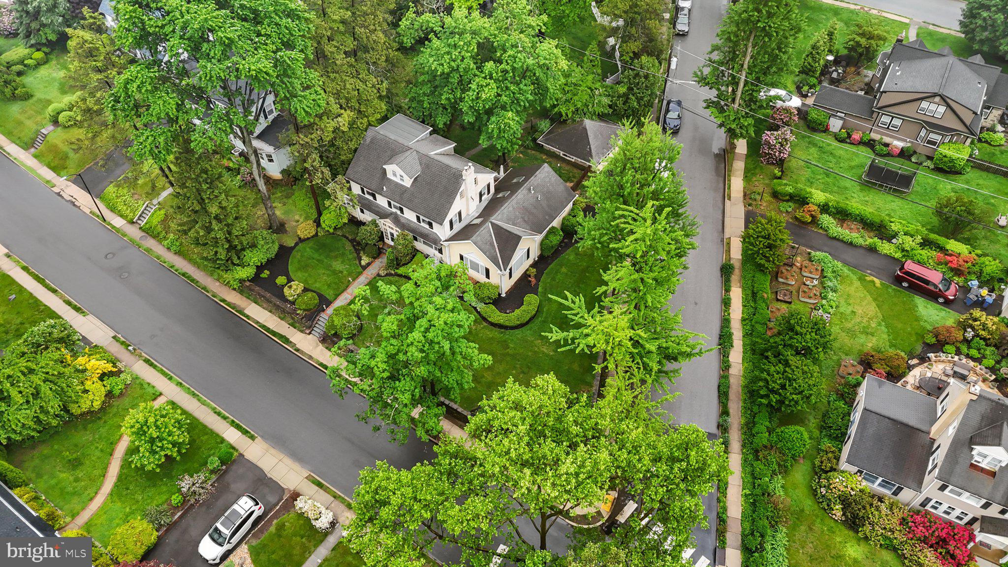 600 Runnymede Avenue Jenkintown, PA 19046 - Photo 47 of 51 an aerial view of a house with garden
