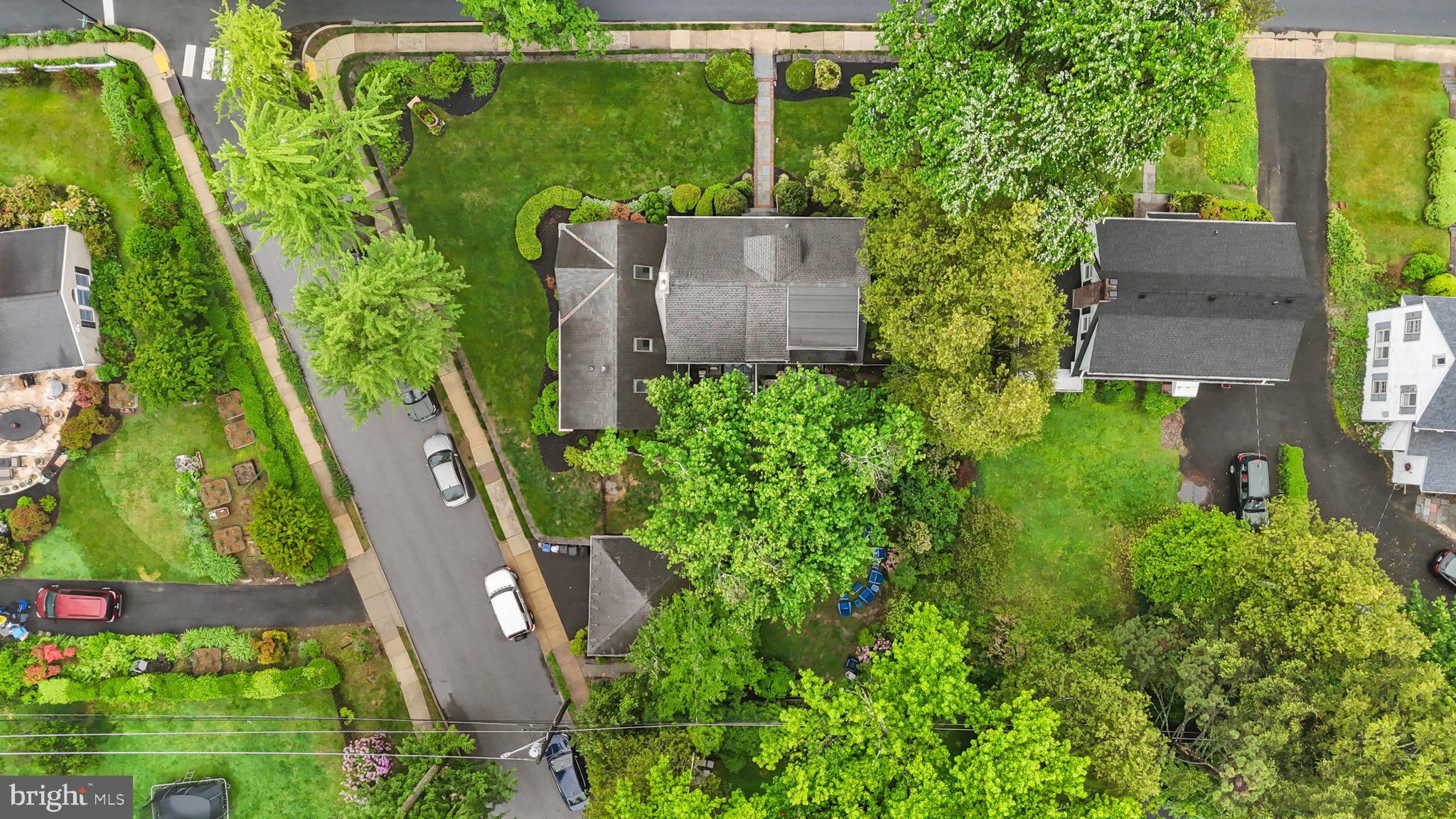 600 Runnymede Avenue Jenkintown, PA 19046 - Photo 51 of 51 an aerial view of a house with a garden
