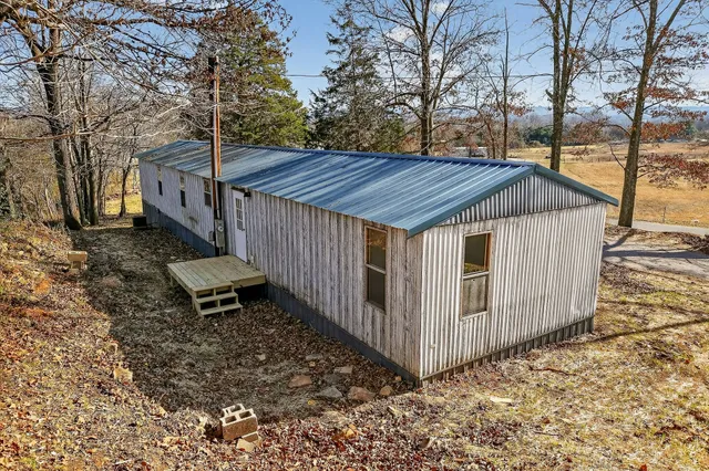a view of a lake with a mountain
