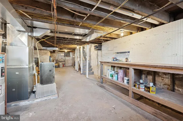 a view of storage and utility room