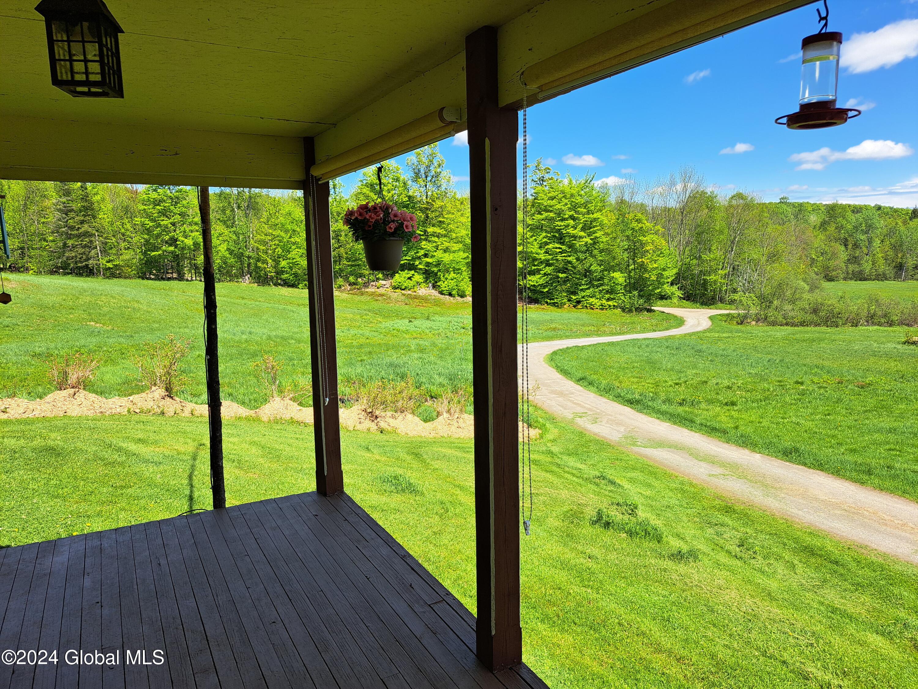 51 Barney Hill Road Johnsburg, NY 12843 - Photo 3 of 108 03 Driveway and Horse Pasture From Front