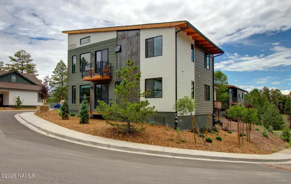 a view of a house with a patio
