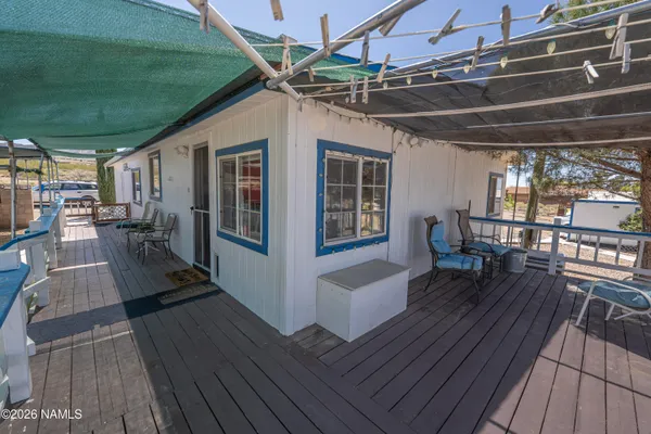 a view of a house with a patio