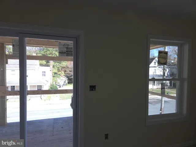 view of an empty room with a window