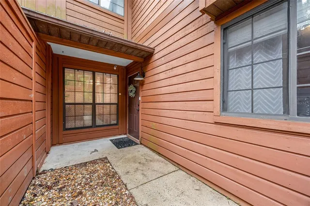 a view of front door