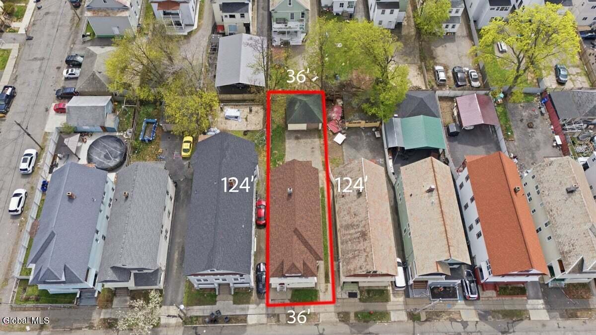 21 Hawk Street Schenectady, NY 12307 - Photo 6 of 29 Aerial View w/ Property Lines