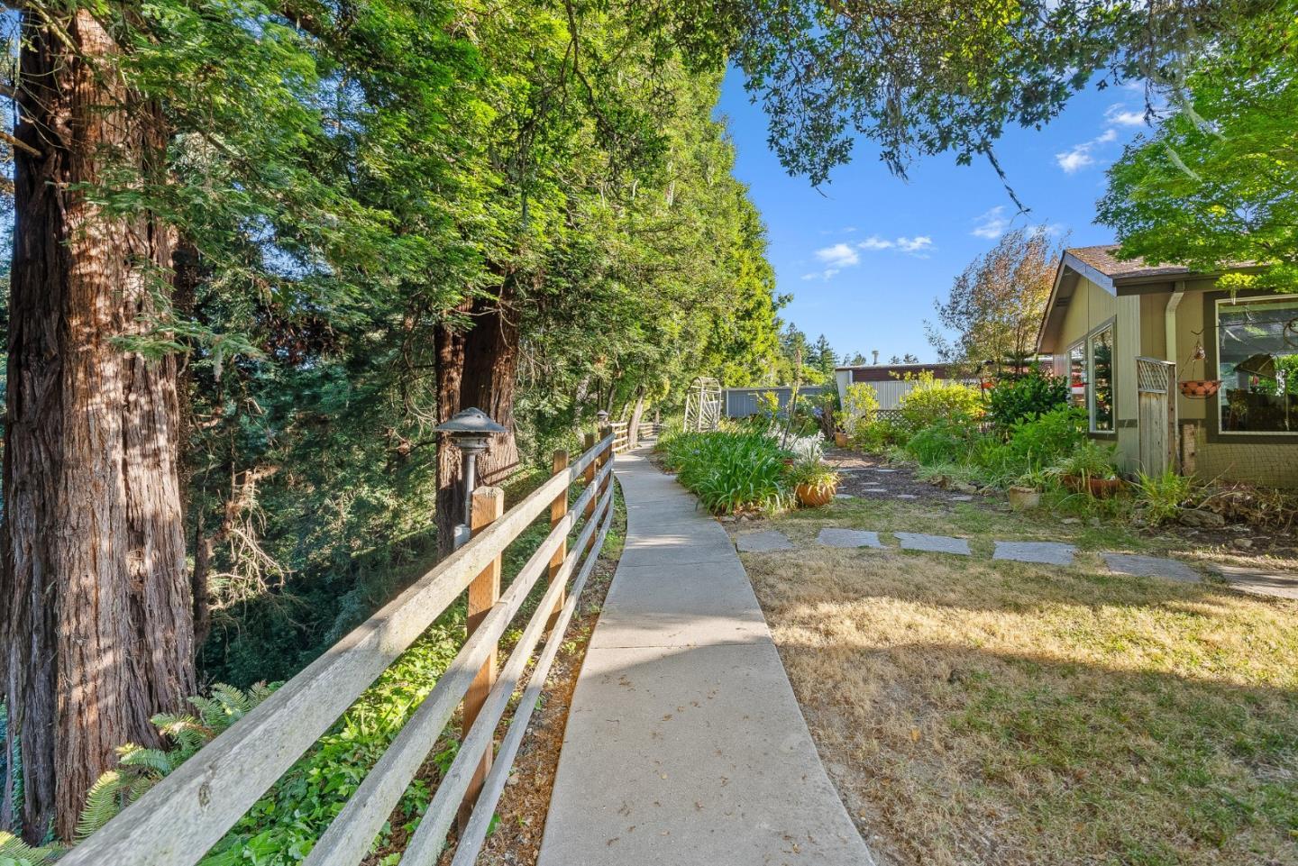 15 Oak Shadows Lane, Unit 15 Aptos, CA 95003 - Photo 40 of 56 a view of a wooden bridge