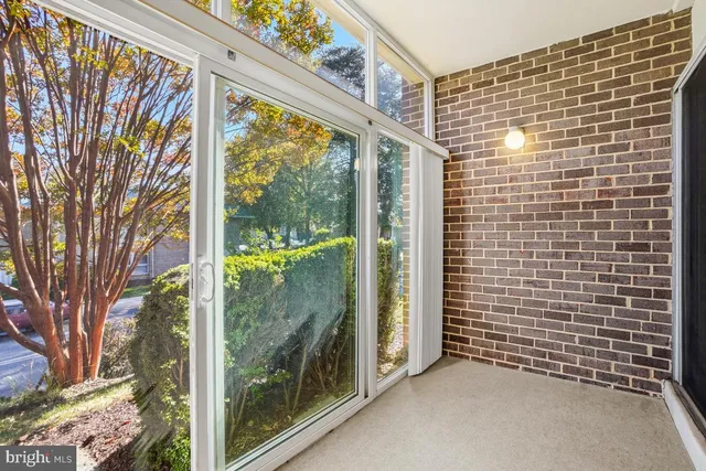 a view of a door with a street