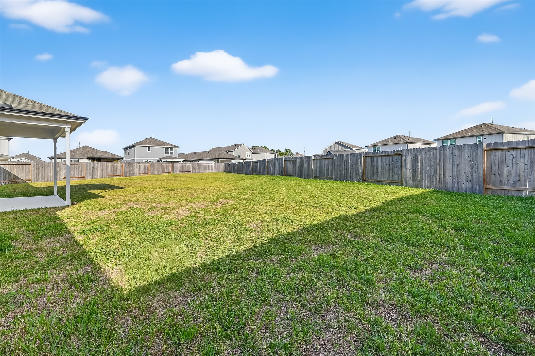 17902 Slurry Rake Lane Hockley, TX 77447 - Photo 25 of 32 a view of yard with swimming pool and green space